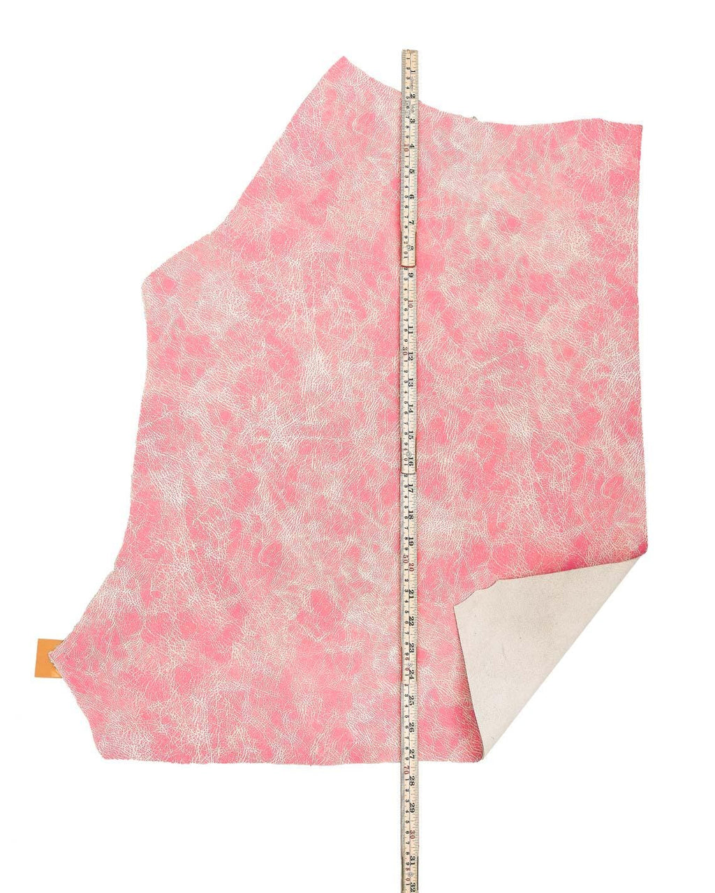 Cracked effect leather skin, printed calf leather hide vintage look, distressed cowhide for bags accessories B17954-ST La Garzarara