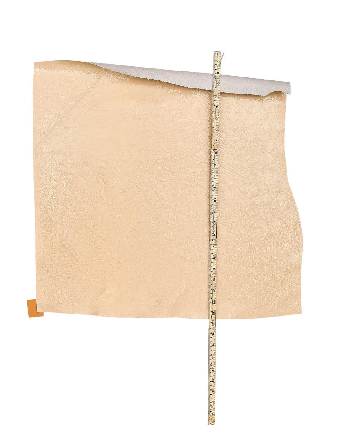 Beige PATENT leather hide, wrinkled NAPLACK cowhide, glossy soft calfskin, 1.1 - 1.2 mm B18092-TU La Garzarara