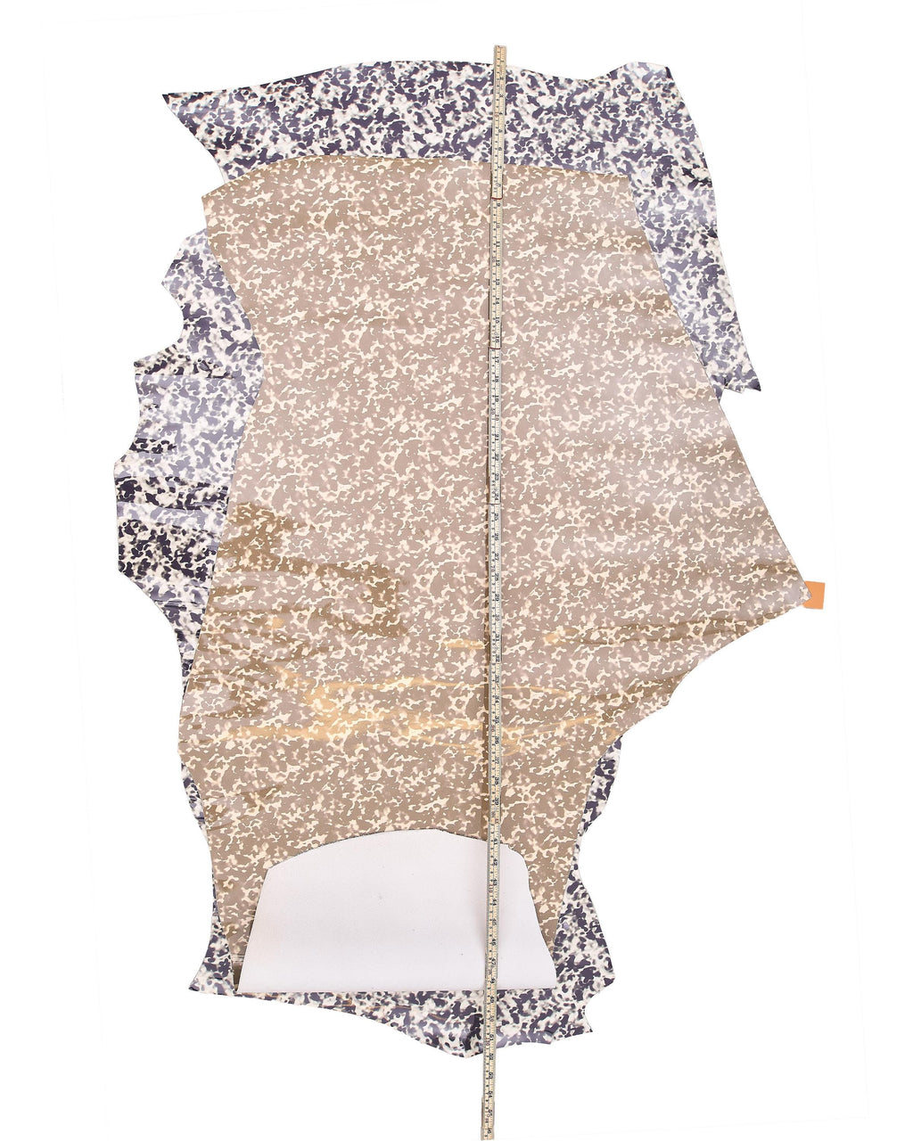 MARBLE printed PATENT cowhide, black white, beige brown textured patent calfskin, glossy leather hide for hobbyists b18071-st