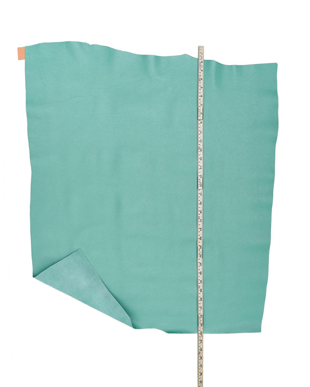 Turquoise tiny PEBBLE GRAIN printed cowhide, soft semi glossy leather hide, sporty calfskin for crafting, 1.4 - 1.5 mm B18238-TU LaGarzarara