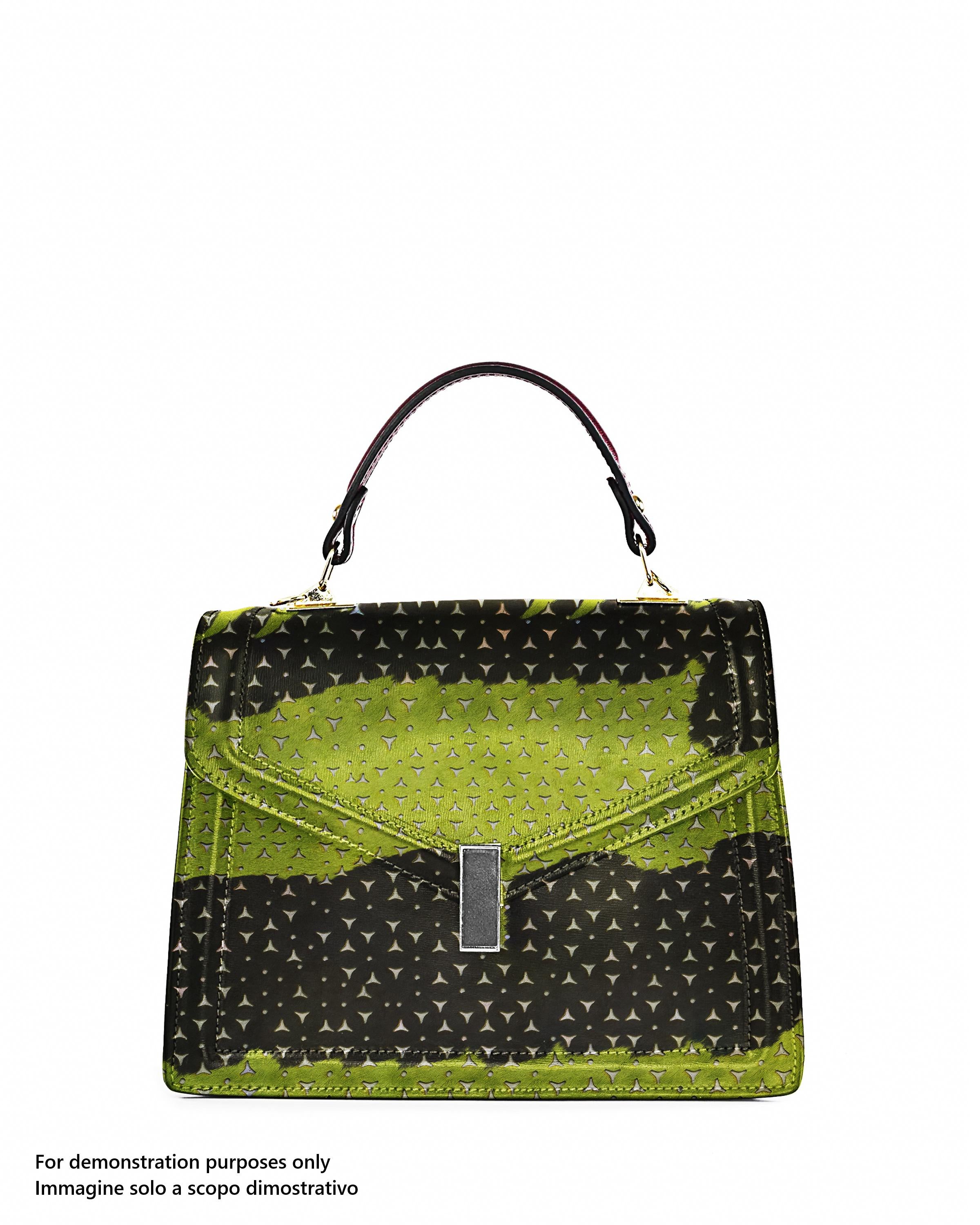 Laser Cut Pony Hair Leather Hide, Cow Print Hair-on Skin for Bags, perforated ponyskin B17268-CV La Garzarara
