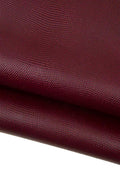Ruby red LIZARD leather hide, glossy REPTILE printed cowhide, classic embossed calfskin, medium softness B18089-ST La Garzarara