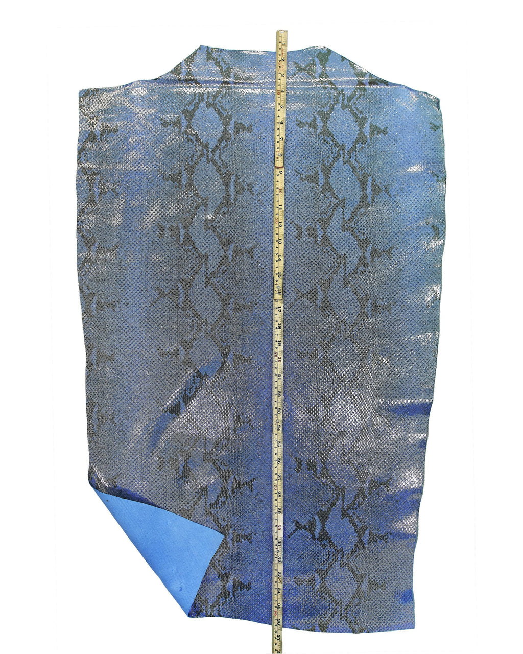Shimmer Snake Leather hides, Metallic reptile skins, Soft snakeskin Leather for Handbags B17966-MT La Garzarara