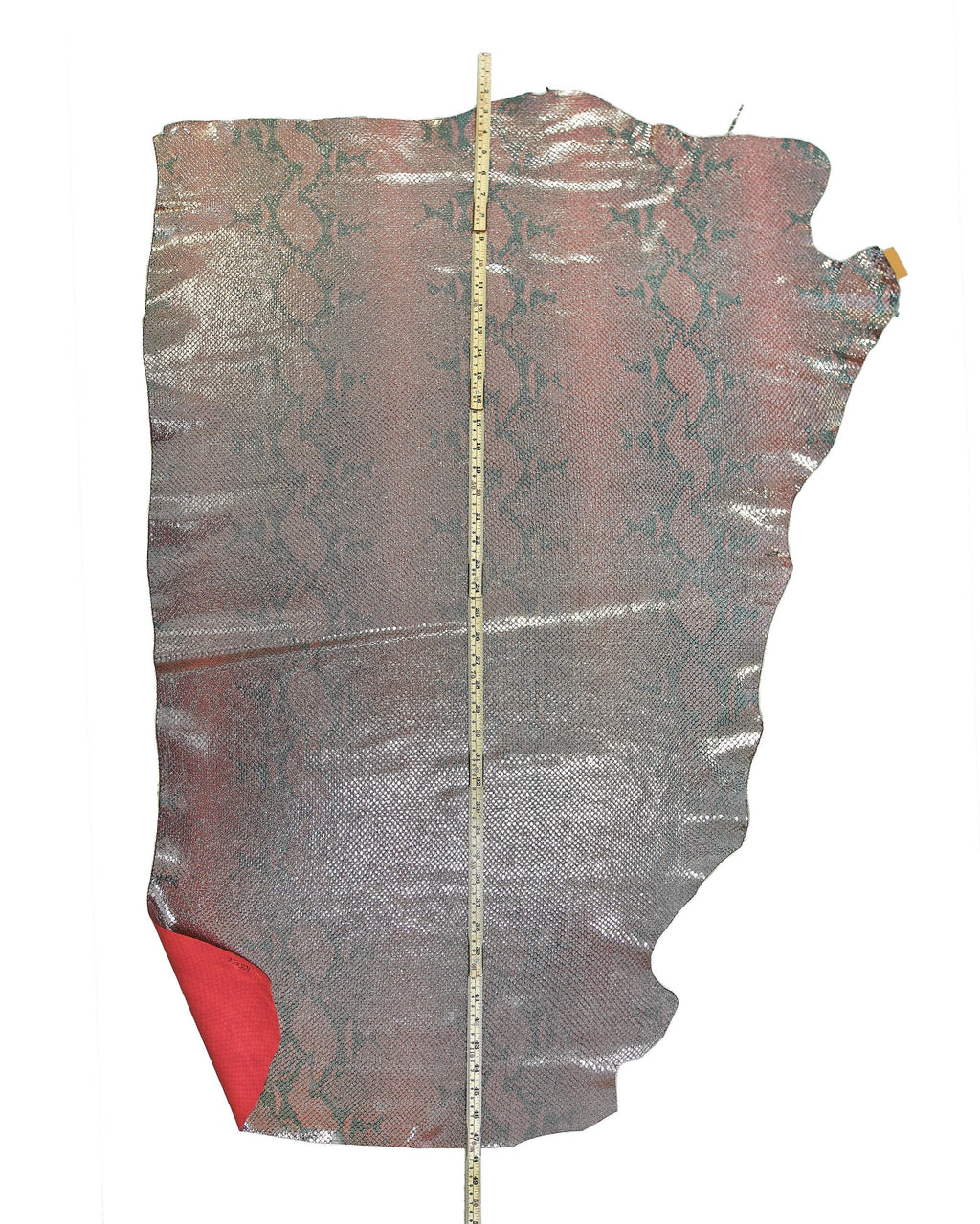 Shimmer Snake Leather hides, Metallic reptile skins, Soft snakeskin Leather for Handbags B17966-MT La Garzarara