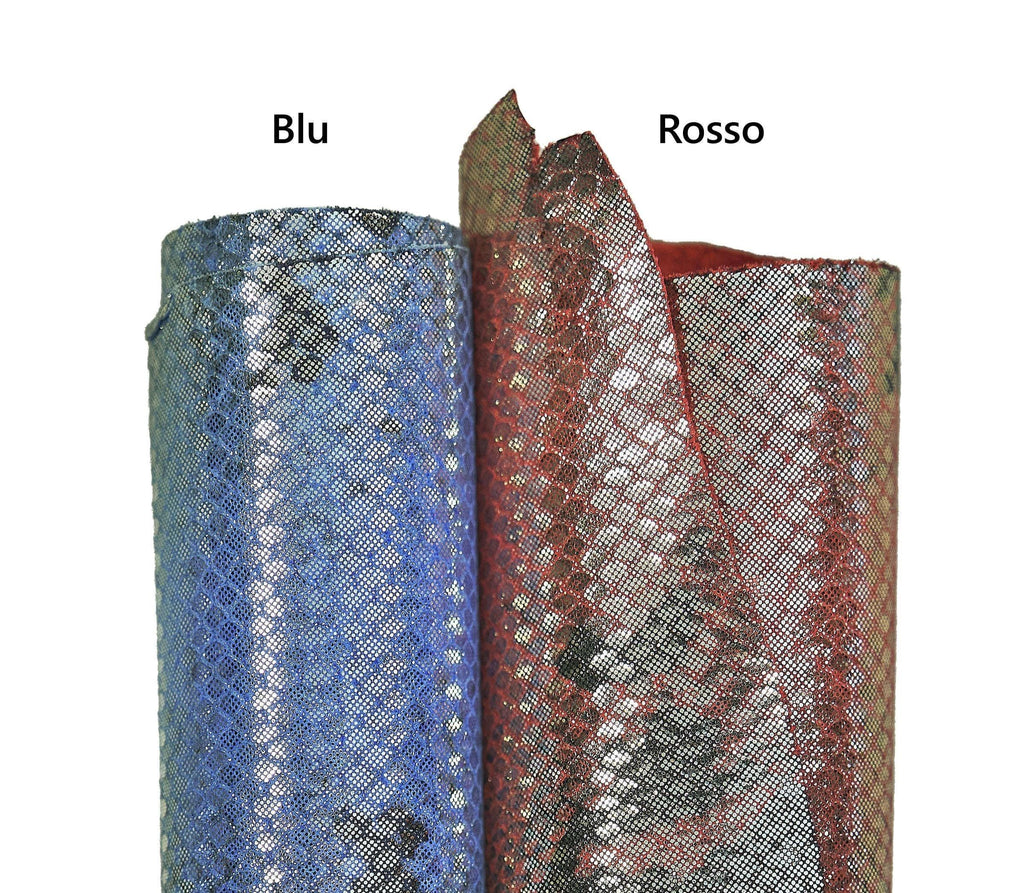 Shimmer Snake Leather hides, Metallic reptile skins, Soft snakeskin Leather for Handbags B17966-MT La Garzarara