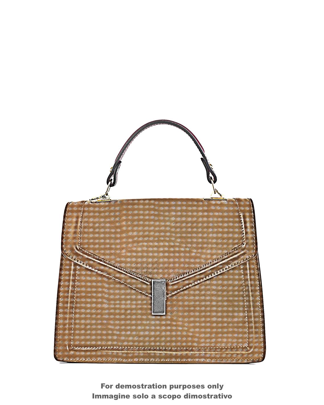 Perforated Hair-on Leather, Genuine Italian ponyskin Leather Hide, Tan Laser Leather for Luxury Accessories B18114-CV La Garzarara