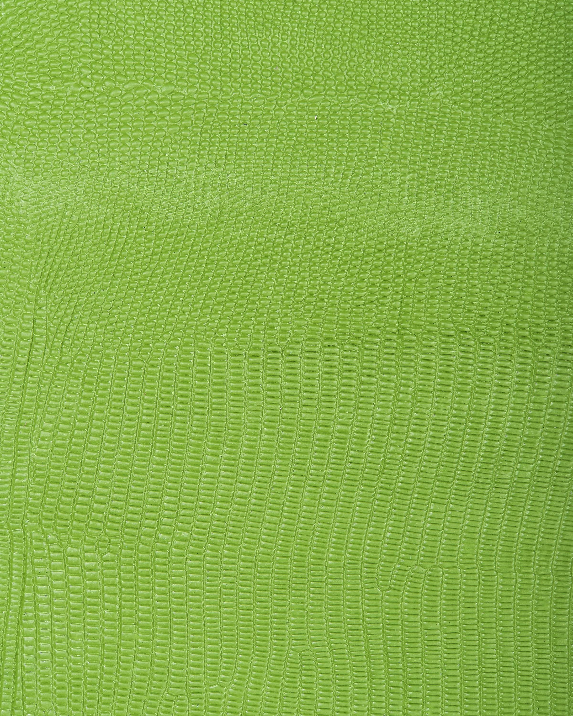 Green LIZARD leather hide, semi glossy reptile embossed cowhide, reptile printed calfskin, quite STIFF 1.0-1.2 mm B17962-ST La Garzarara