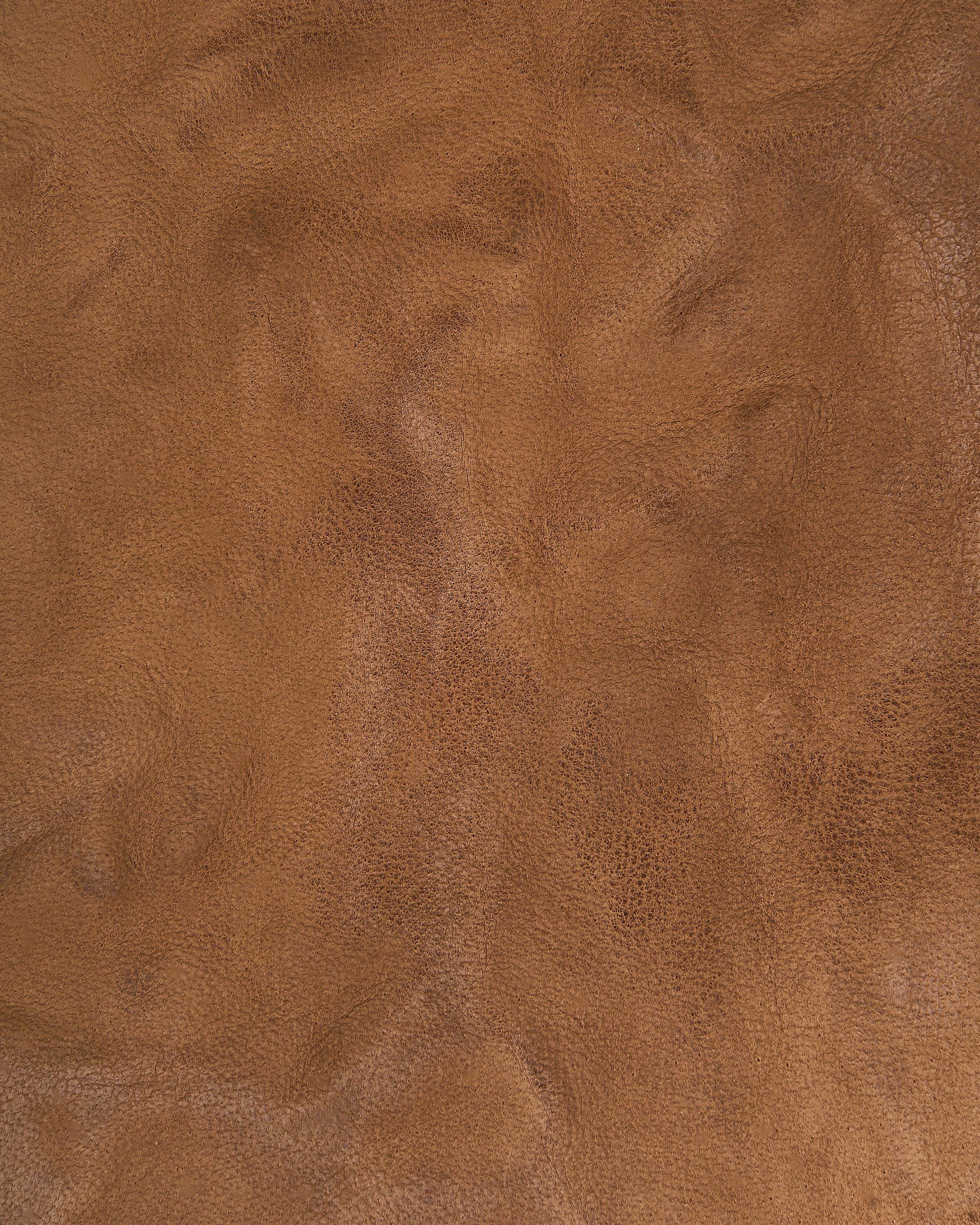 Washed sheep leather skin beige brown, vegetable tanned nappa CRINKLED aged look, soft lamb aged hide B18077-VT La Garzarara