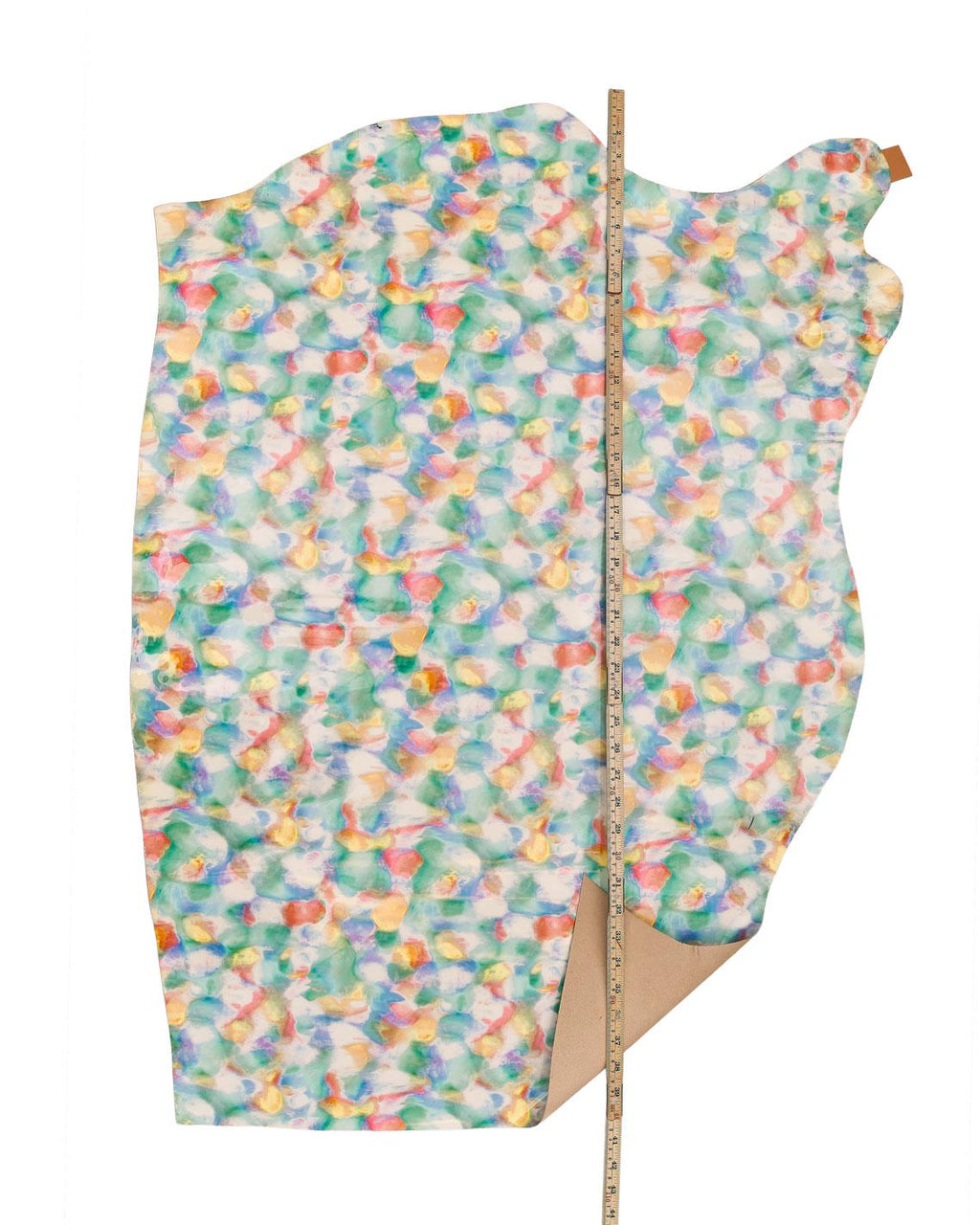 Painterly Leather | Color Splash Printed Leather | watercolor Italian Leather B18045-ST La Garzarara