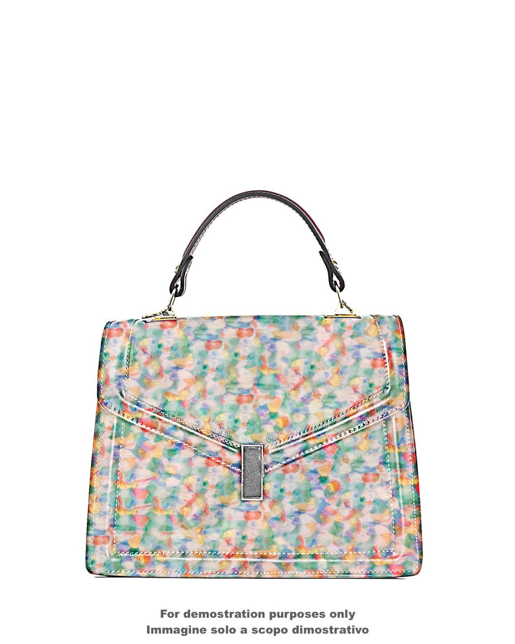 Painterly Leather | Color Splash Printed Leather | watercolor Italian Leather B18045-ST La Garzarara
