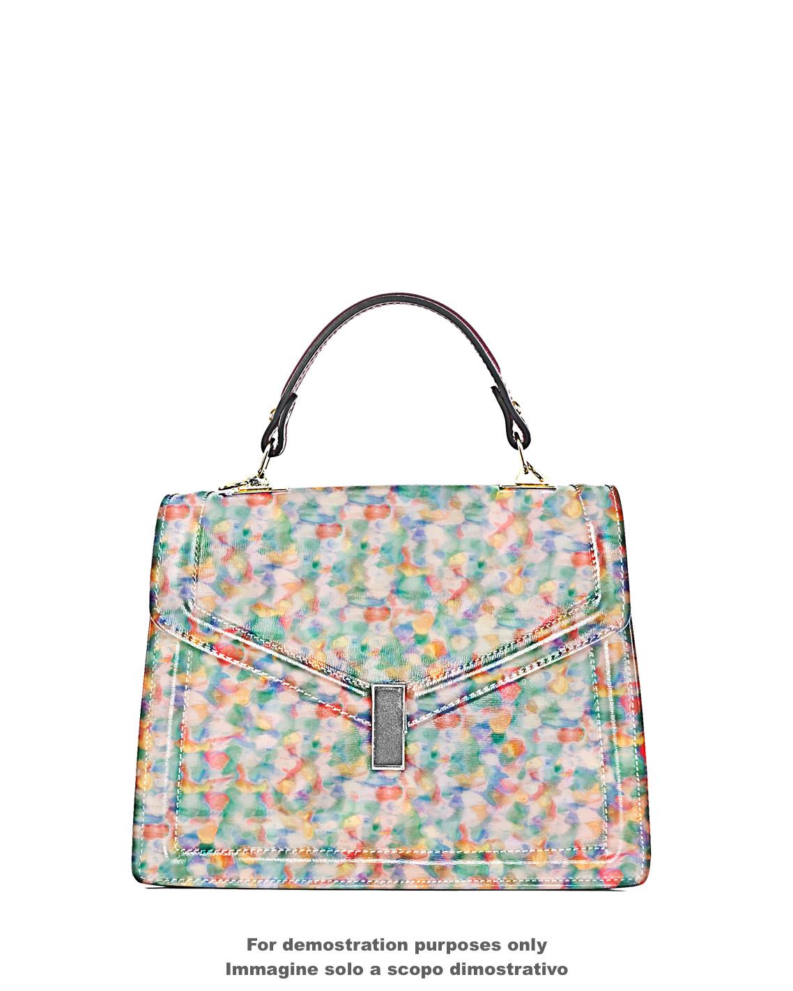 Painterly Leather | Color Splash Printed Leather | watercolor Italian Leather B18045-ST La Garzarara