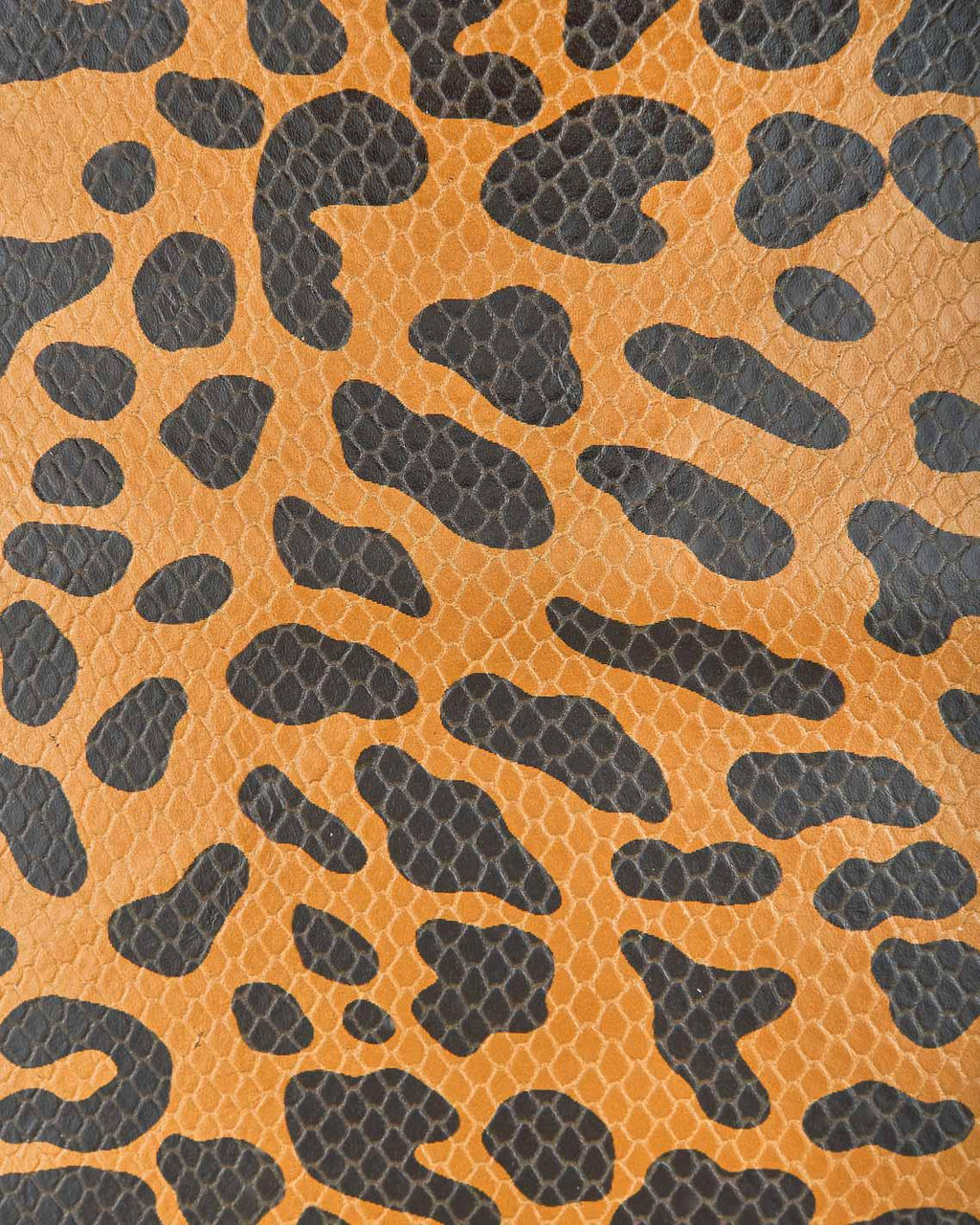 Brown leopard print leather hide, animal print leather skin textured grain, classic cheetah pattern B17940-ST La Garzarara