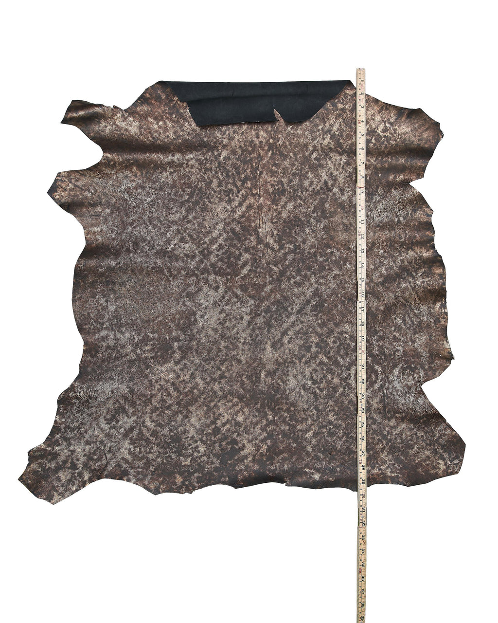Mottled Bronze Metallic Leather Hide, Shaded Foil Leather Skin, Genuine Fashion Leather for Bags and Crafts B18182-MT(st) La Garzarara