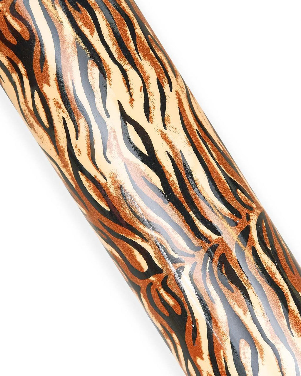 Zebra PATENT cowhide leather hide black brown beige, glossy animal print calfskin 1.1-1.3 mm for bags shoesB17956-ST La Garzarara