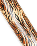 Zebra PATENT cowhide leather hide black brown beige, glossy animal print calfskin 1.1-1.3 mm for bags shoesB17956-ST La Garzarara