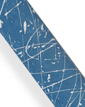 Artisan Painted Leather Hide, SPLASH decorated suede skin, abstract artistic soft hide B18053-DM La Garzarara