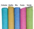 Woven Hemp Look Leather skin, Fabric Texture Designer Leather, colorful soft textured hides for crafts B18104-MT La Garzarara