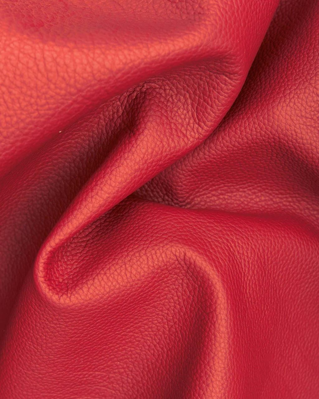 Red tiny pebble GRAIN printed calfskin, SOFT embossed leather hide, cowhide for crafters 0.9 -1.0 mm B17636-TU La Garzarara