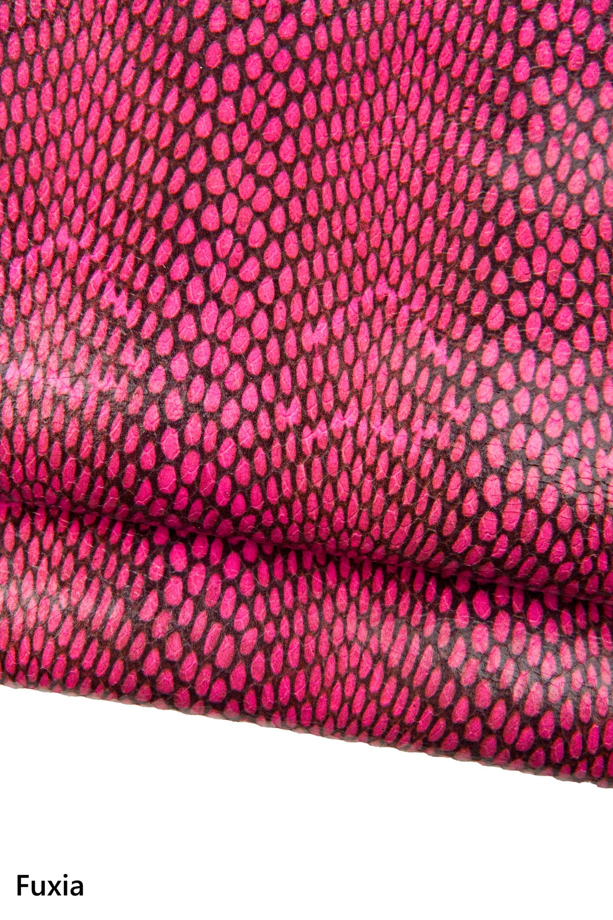 Yellow & Pink Python Leather skins, Soft Italian Snake Print Leather Hide, Bright Color Snake reptile Leather HideB18266-ST La Garzarara