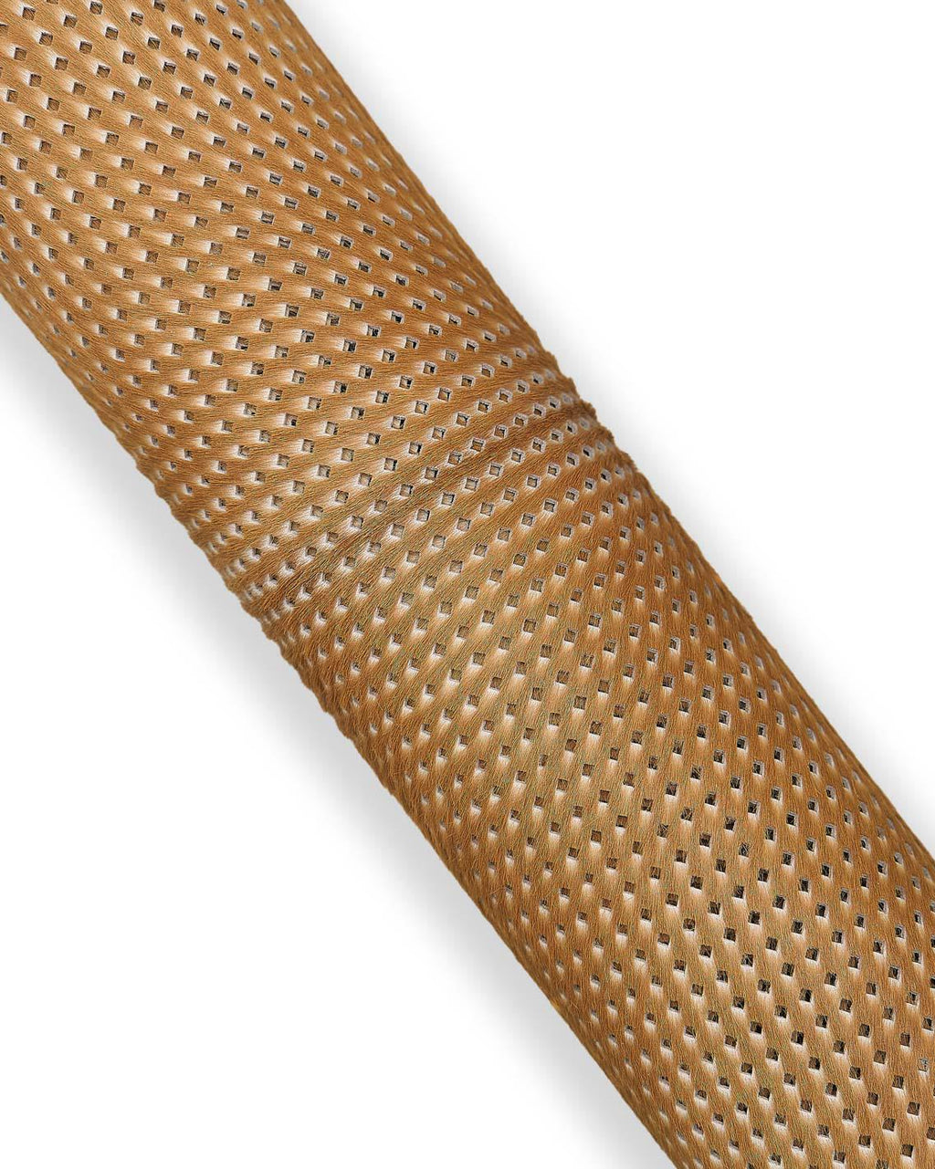 Perforated Hair-on Leather, Genuine Italian ponyskin Leather Hide, Tan Laser Leather for Luxury Accessories B18114-CV La Garzarara