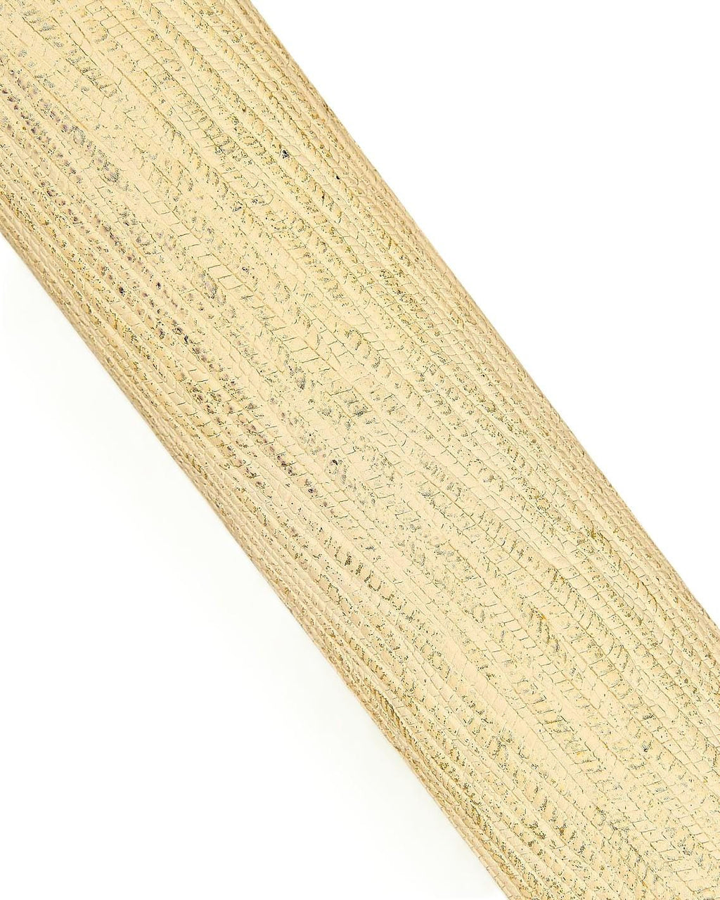 BRAID printed leather hide, cream cowhide - gold GLITTER, golden metallic soft calfskin for hobbyists B18142-MT(st) La Garzarara