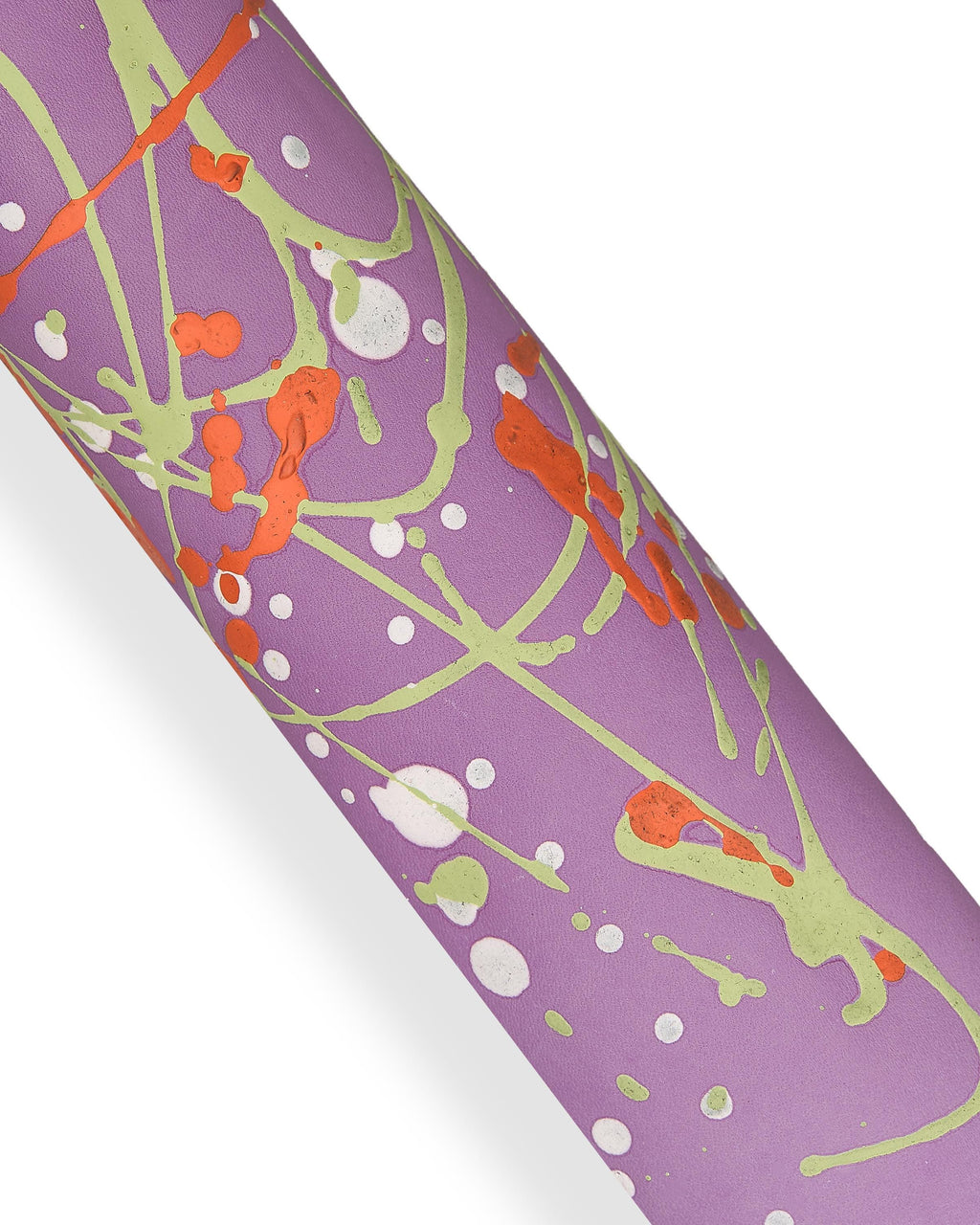 Artistic leather skin, Lavender purple decorated lambskin, painted nappa for creative B18149-DM La Garzarara
