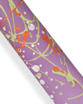 Artistic leather skin, Lavender purple decorated lambskin, painted nappa for creative B18149-DM La Garzarara