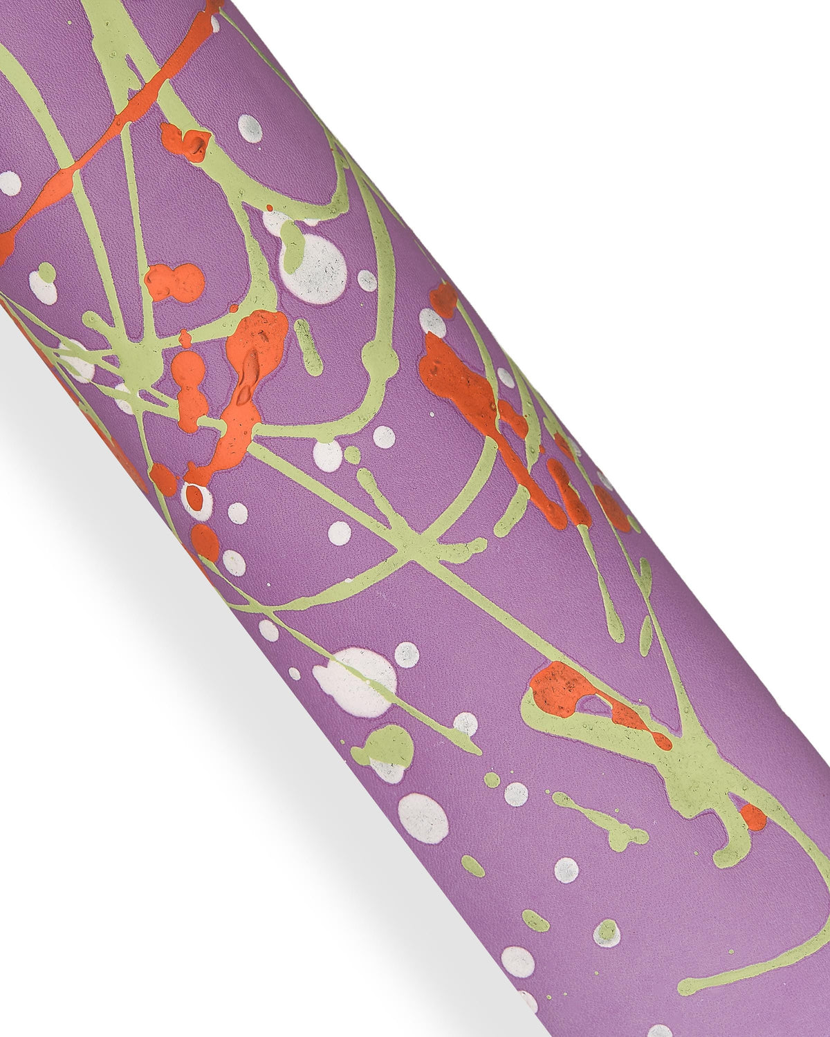 Artistic leather skin, Lavender purple decorated lambskin, painted nappa for creative B18149-DM La Garzarara