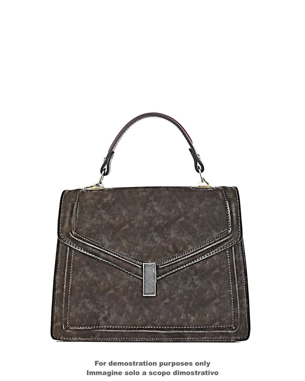 Mottled Bronze Metallic Leather Hide, Shaded Foil Leather Skin, Genuine Fashion Leather for Bags and Crafts B18182-MT(st) La Garzarara