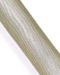 Light gold textured leather skin, soft METALLIC goatskin, reptile printed hide for hobbyists B18172-MT(st) La Garzarara