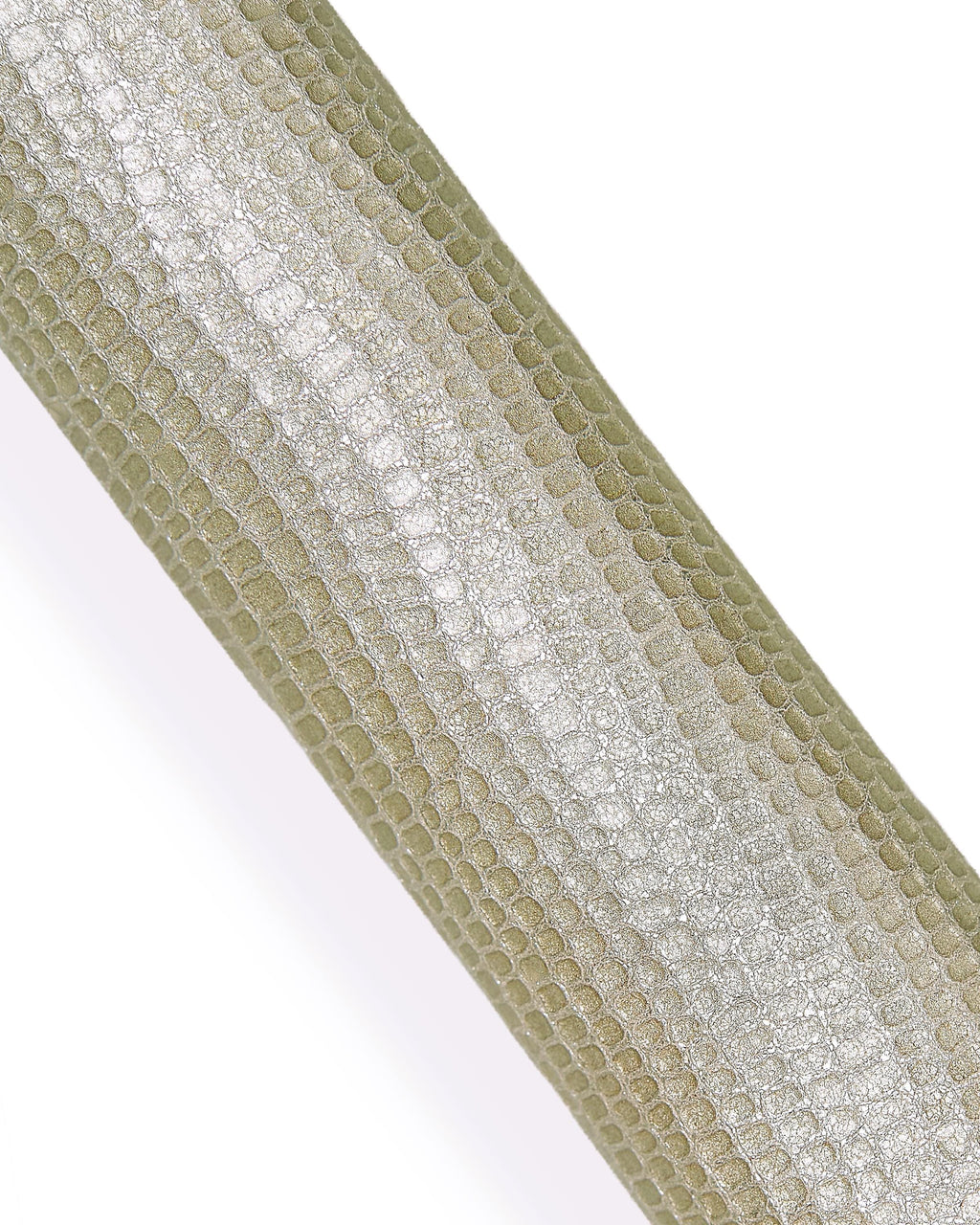 Light gold textured leather skin, soft METALLIC goatskin, reptile printed hide for hobbyists B18172-MT(st) La Garzarara