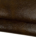 Brown green PATENT leather hide, glossy grained goatskin skin shiny leather for handbags shoes B17949-TU La Garzarara