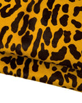 Yellow Leopard Print Hair-on Leather, Genuine cheetah print Leather Hide, Animal Print cow Leather for Bags B18380-CV La Garzarara