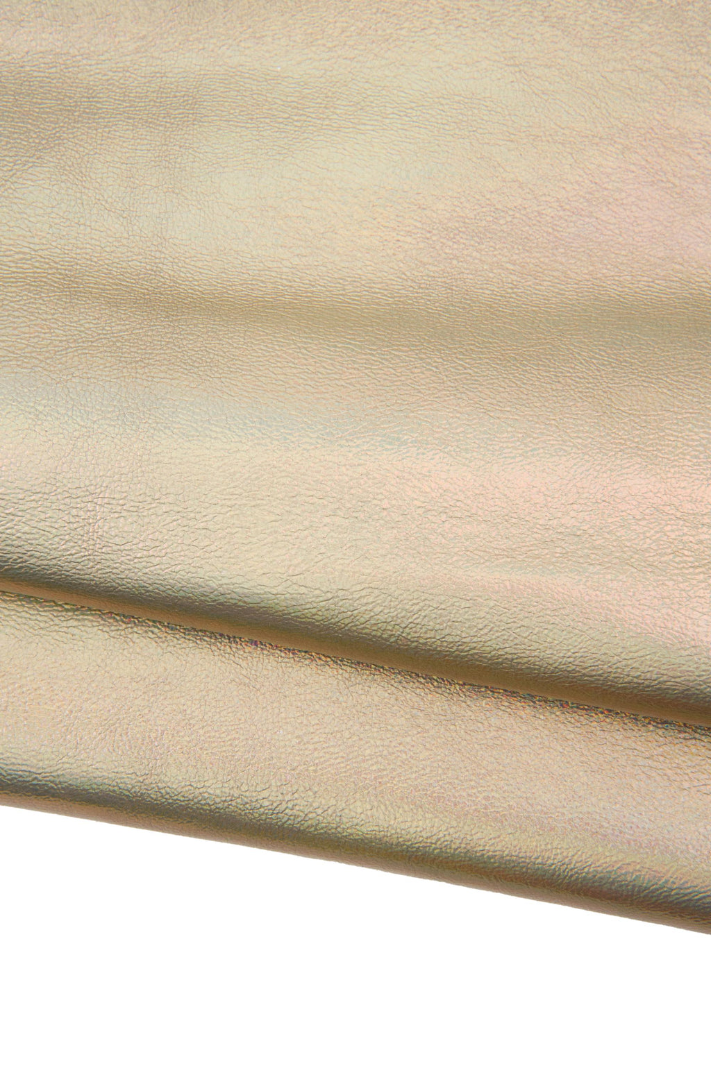 Light gold goatskin, IRIDESCENT METALLIC leather skin, platinum sparkle hide for hobbyists B18480-MT La Garzarara