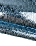 Metallic python print goat leather skin, shiny reptile snake pattern leather light blue, soft leather hide B18217-MT La Garzarara