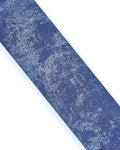 Blue jeans effect leather hide, DISTRESSED calfskin, fabric print cowhide for crafters, textured rustic skin B18057-VT La Garzarara