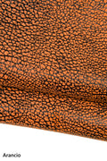 ELEPHANT printed leather skins, animal texture on SUEDE goatskins, metallic soft skins B18425-ST La Garzarara