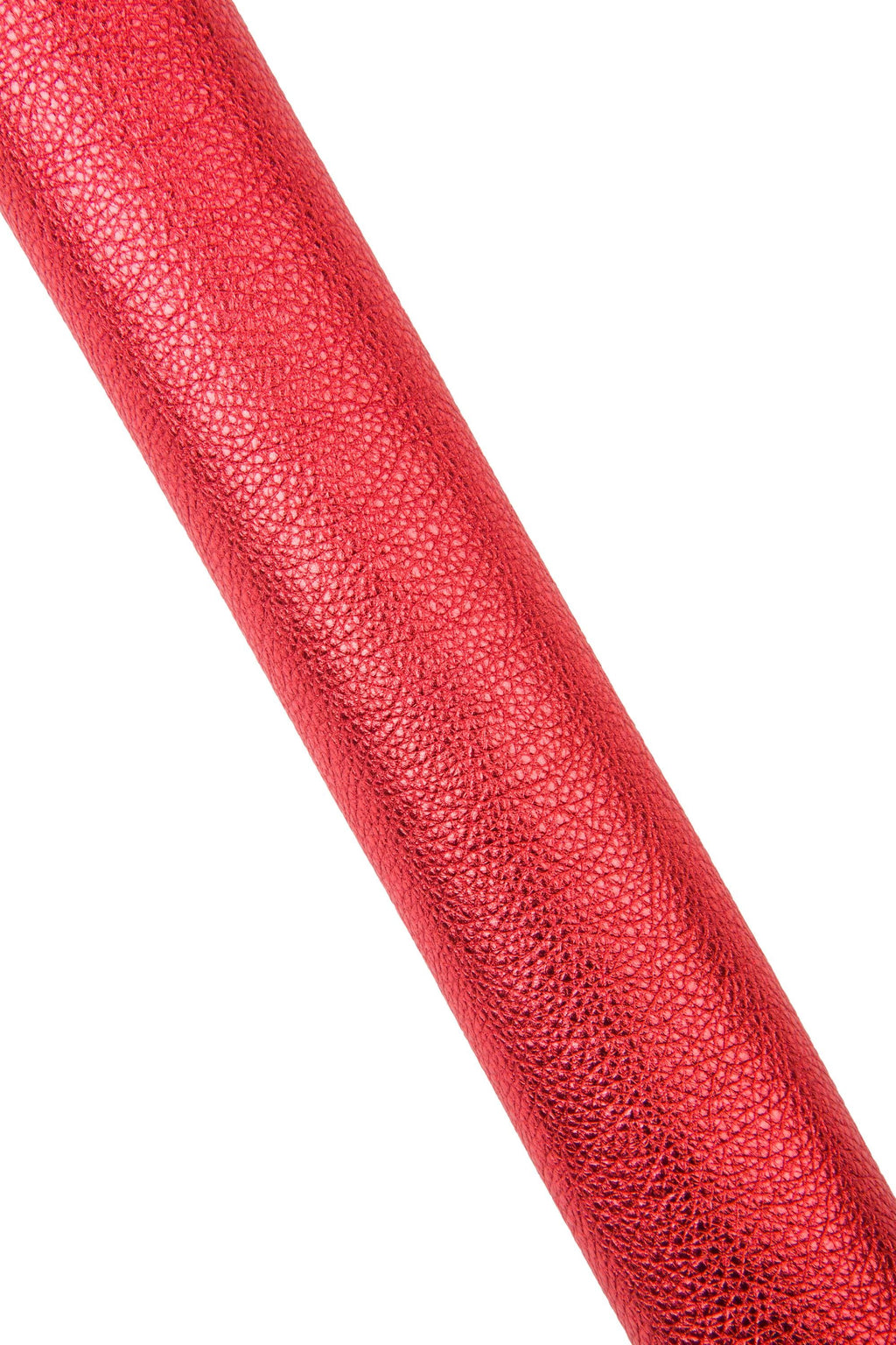 Red METALLIC leather hide, GRAINY soft cowhide, bright calfskin for crafting 1.3 - 1.5 mm B18535-MT(st) La Garzarara