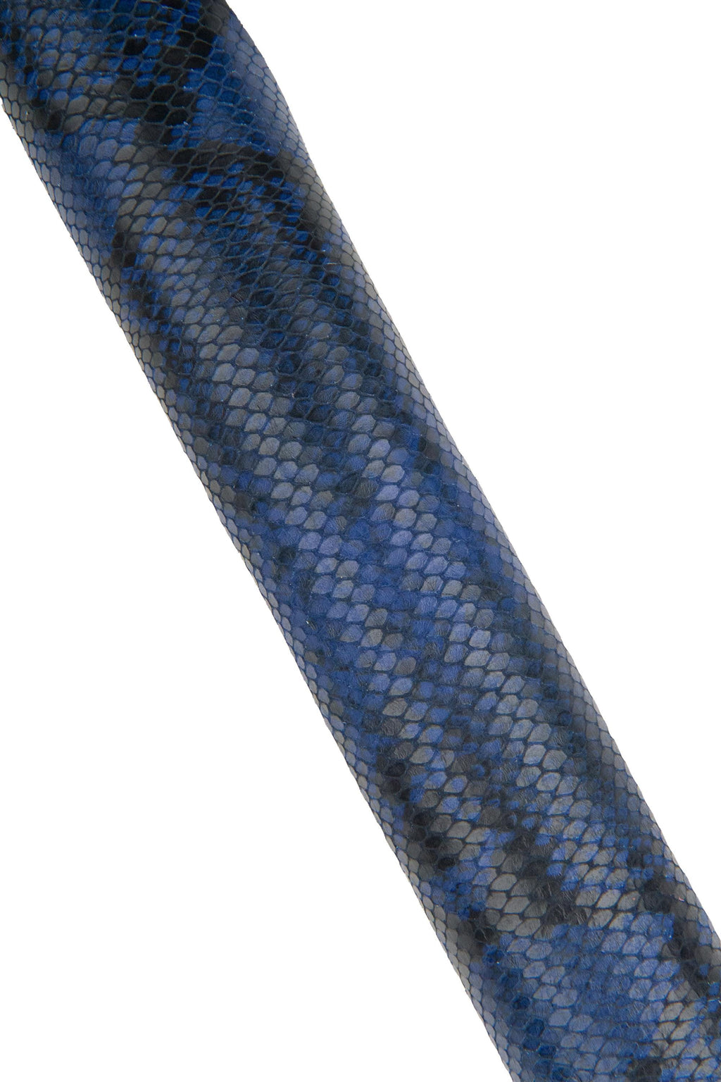 Blue Snake textured leather hide, soft semi glossy REPTILE printed cowhide, top quality Python calfskin B17978-ST La Garzarara