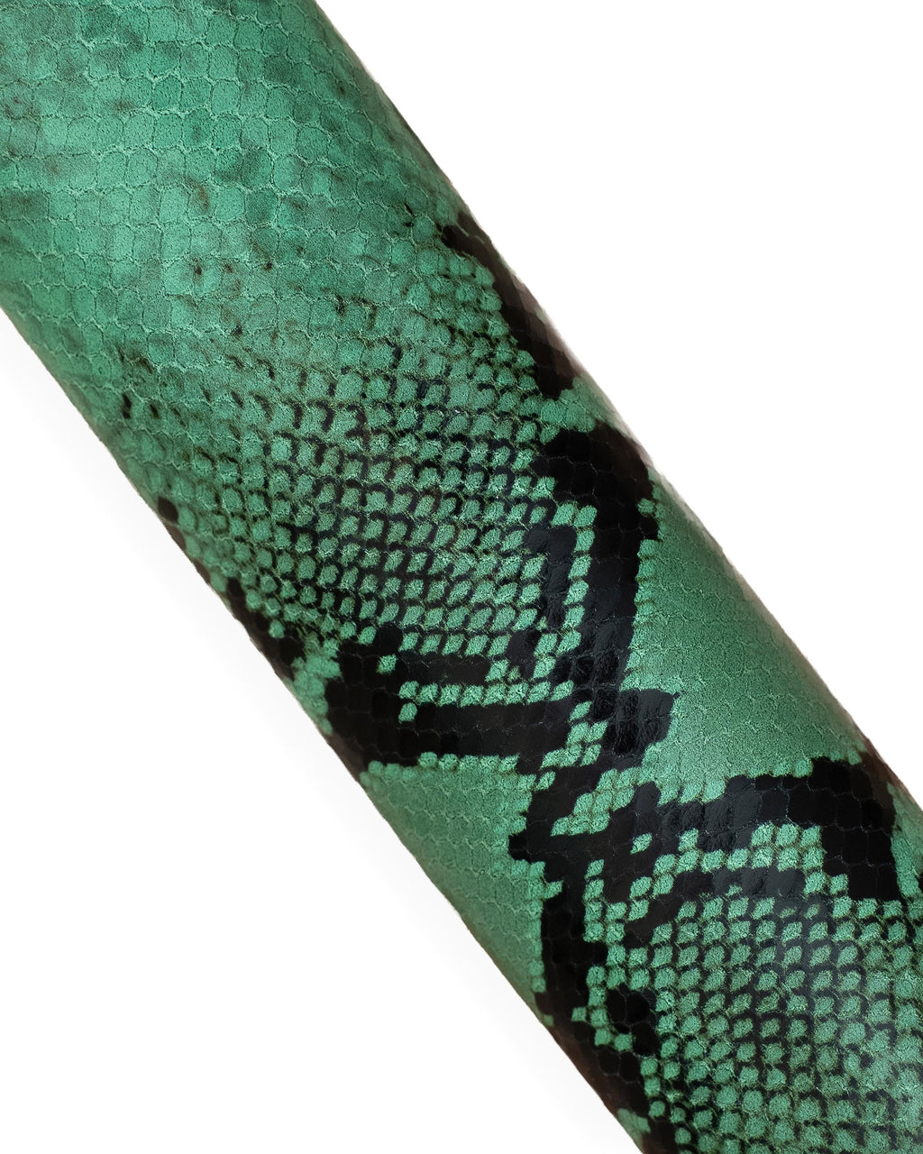 Mint Green Python Print Leather Hide, Soft Italian Snakeskin, Animal Print cow Leather for Bags, Shoes & Crafts B18567-ST La Garzarara