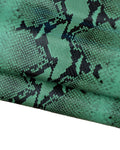 Mint Green Python Print Leather Hide, Soft Italian Snakeskin, Animal Print cow Leather for Bags, Shoes & Crafts B18567-ST La Garzarara