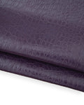 Purple CROCODILE embossed leather hide, alligator printed GLOSSY calfskin, luxurious semi stiff cowhide for crafting B18552-ST La Garzarara