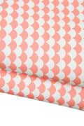 Pink White Geometric Printed Leather Hide, optical Italian Leather skin for Bags, Wallets, Crafts & Accessories B18530-ST La Garzarara