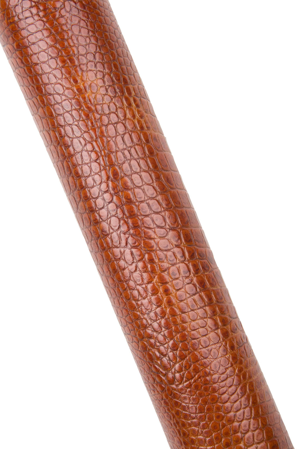 Brown CROCODILE embossed cowhide leather, animal printed GLOSSY calfskin, medium softness 1.2- 1.3 mm B18494-ST La Garzarara