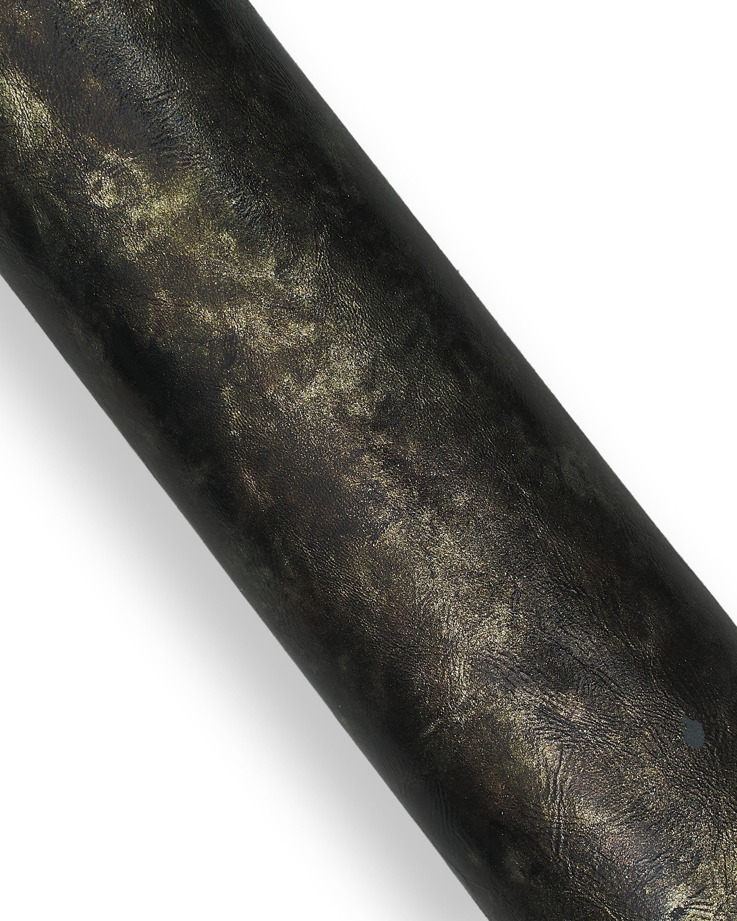 Luxury Patina Leather Hides Metallic Antique Finish Italian Skins Bronze Olive Black Leather Collection B18361-MT(ST) La Garzarara