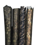 Luxury Patina Leather Hides Metallic Antique Finish Italian Skins Bronze Olive Black Leather Collection B18361-MT(ST) La Garzarara