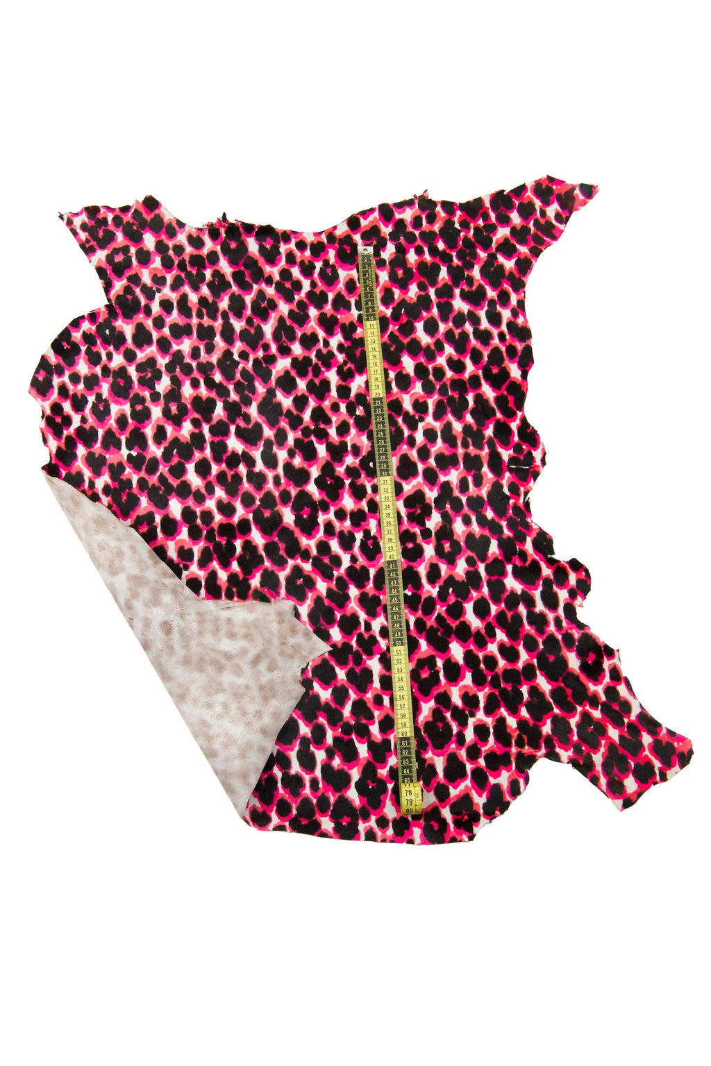 Hot Pink Cheetah Hair-on Leather, colorful Leopard Ponyskin Leather Skin, Italian Animal Print calfskin Leather B18506-CV