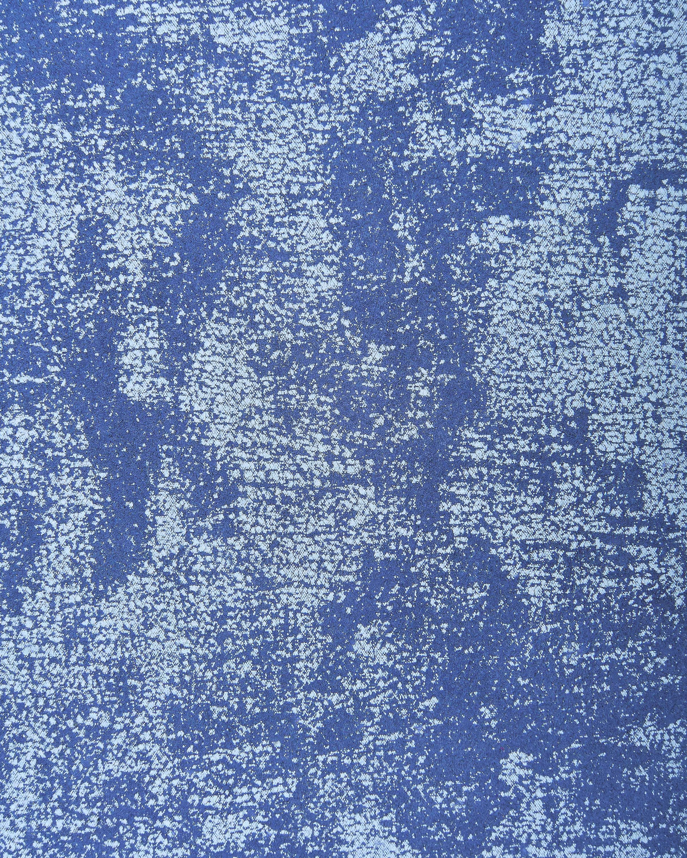 Blue jeans effect leather hide, DISTRESSED calfskin, fabric print cowhide for crafters, textured rustic skin B18057-VT La Garzarara