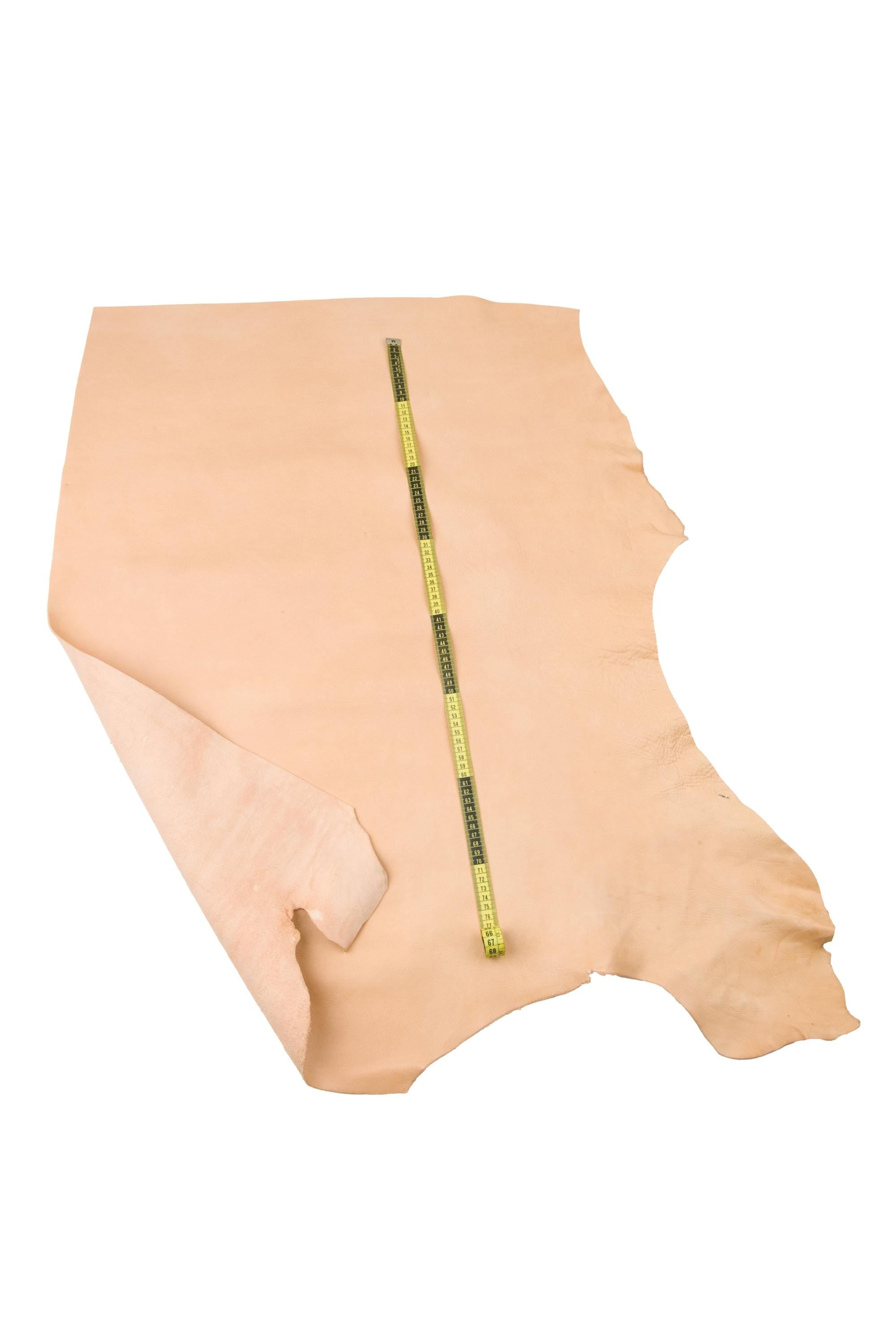 Natural VACHETTA cow leather hide, super NATURAL grained cowhide, vegetable tanned sporty calfskin B18474-VT La Garzarara