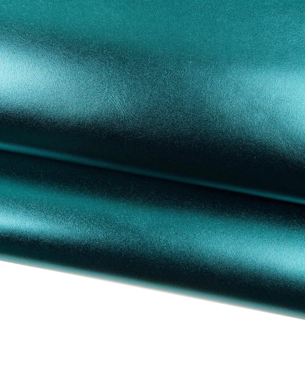 Green METALLIC leather hide, smooth bright SPARKLE cowhide, soft calfskin 1.1 - 1.3 mm for diy projects B18524-MT La Garzarara